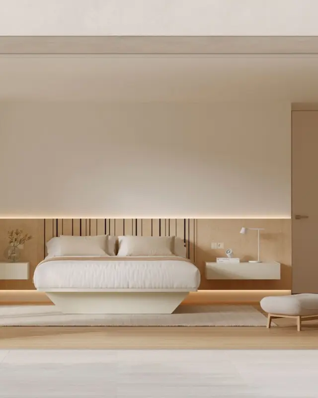 Cabezal Codic de Vive Muebles con diseño modular, elegante y adaptable en dormitorio contemporáneo.