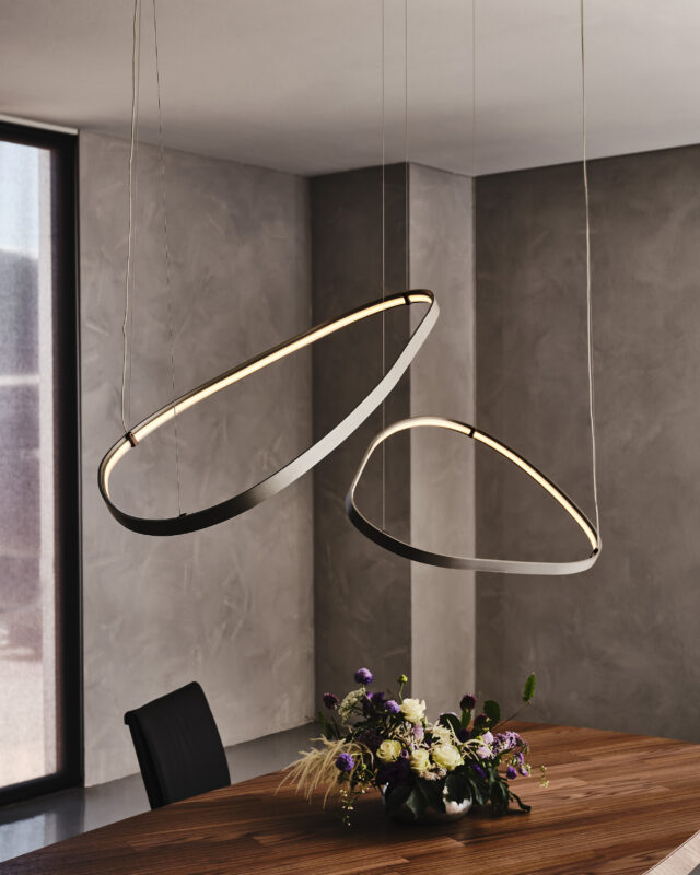 Lámpara Magellano de Cattelan Italia de techo con forma irregular y luz LED interior